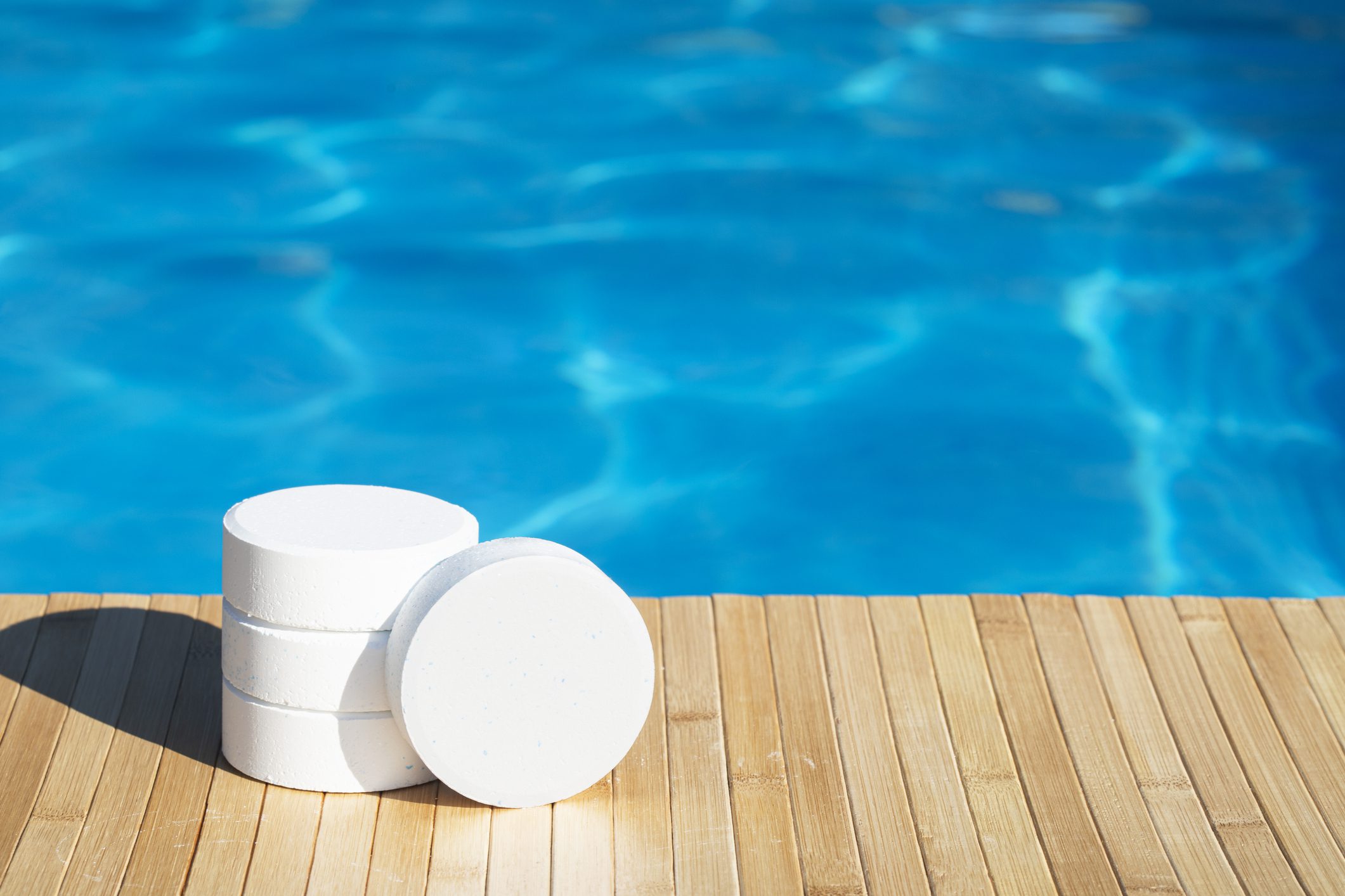 Chlorine tablets for swimming pool